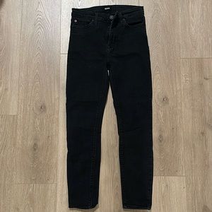 HUDSON Blair Super Skinny Black Denim Jeans - size 27